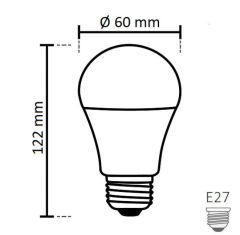 Noas 7W Şarjlı Led Ampul Beyaz Işık 6500 Kelvin 630 Lümen E27 Duy YL95-0711