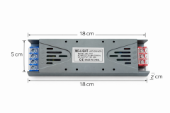 MD-LIGHT 25 Amper 3200W 12 Volt Şerit Led Trafosu Ultra Slim Adaptör MD-2501