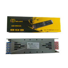 MD-LIGHT 25 Amper 3200W 12 Volt Şerit Led Trafosu Ultra Slim Adaptör MD-2501