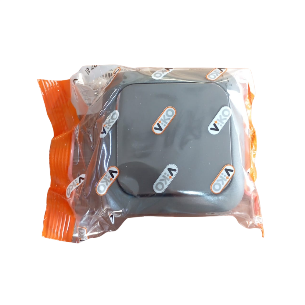 Viko Tekli Anahtar Palmiye Serisi Sıva Üstü Antrasit Nemliyer - 90550701