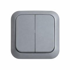 Viko İkili Anahtar Komütatör Palmiye Serisi Sıva Üstü Antrasit Nemliyer - 90550702