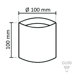 Noas Roma Beyaz-Beyaz 10x10cm Alüminyum Dekoratif Boş Spot Kasası YL60-9144