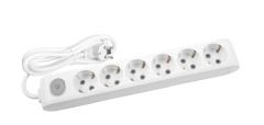 Viko Multi-let 6'lı Grup Priz Anahtarlı Topraklı Çocuk Korumalı 2 Metre Beyaz - 90117602