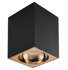 Noas Venedik Siyah-Rose 10x10cm Alüminyum Dekoratif Boş Spot Kasası YL60-9152