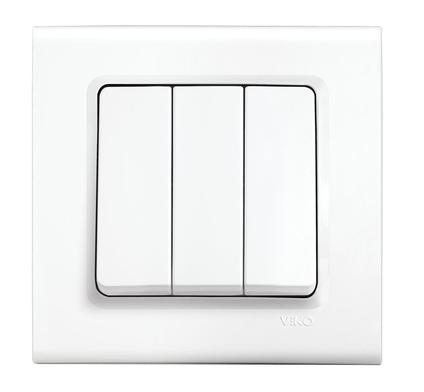 Viko Linnera Beyaz Üçlü Anahtar ÇERÇEVELİ