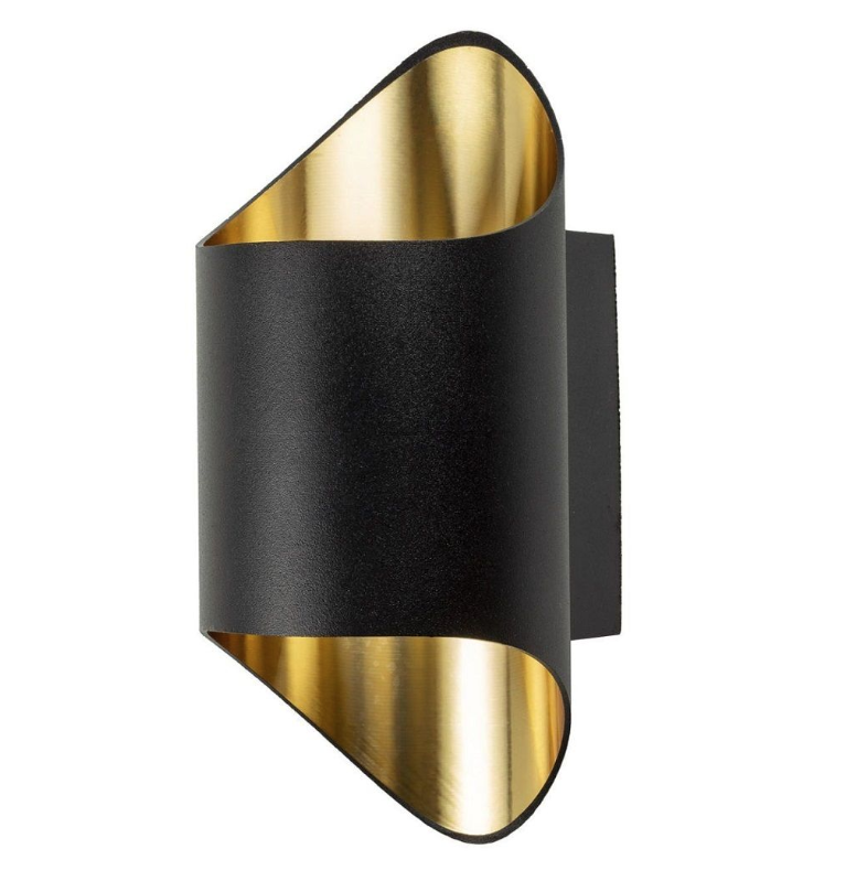 Noas Napoli Siyah-Gold 15x6cm Alüminyum Dekoratif Boş Spot Kasası YL85-2280