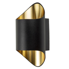 Noas Napoli Siyah-Gold 15x6cm Alüminyum Dekoratif Boş Spot Kasası YL85-2280