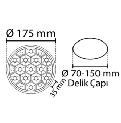Noas 24W Diamond Plus Ayarlanabilir Sıva Altı Led Panel YL16-2400 , YL16-2401
