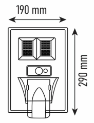 Noas 100W Beyaz Işık 6500K Sensörlü Led Kumandalı Solar Sokak Armatürü YL73-0100-S