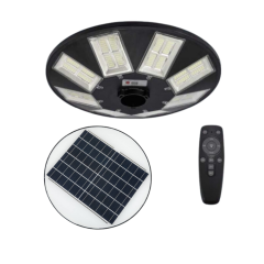 Noas 800W Beyaz Işık 6500K Sensörlü Led UFO Kumandalı Solar Sokak Armatürü YL73-0800-S