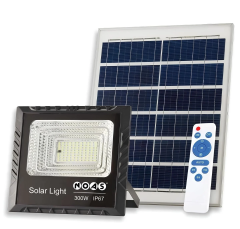 Noas 300W Beyaz Işık 6500K Kumandalı Solar Led Projektör YL71-0301-S