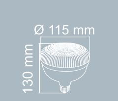 Noas 40W Kristal Torch Led Ampul Beyaz Işık 6500k E27 Duylu 3950 Lümen YL95-4011