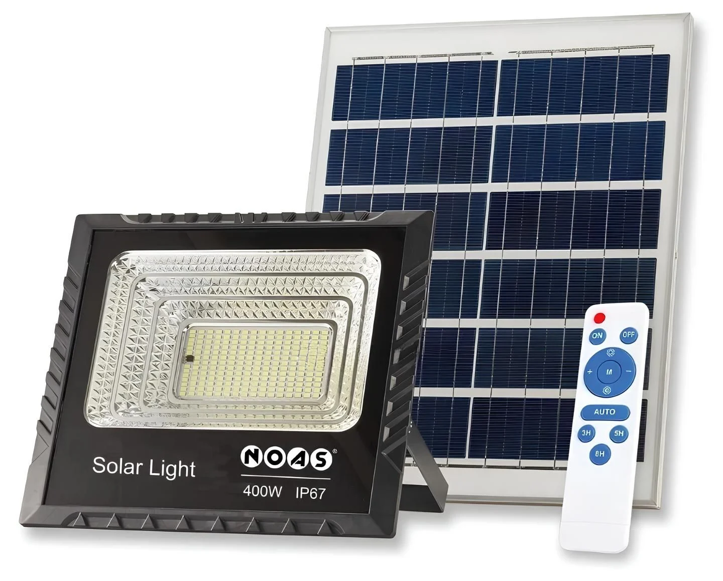 Noas 400W Beyaz Işık 6500K Kumandalı Solar Led Projektör YL71-0401-S