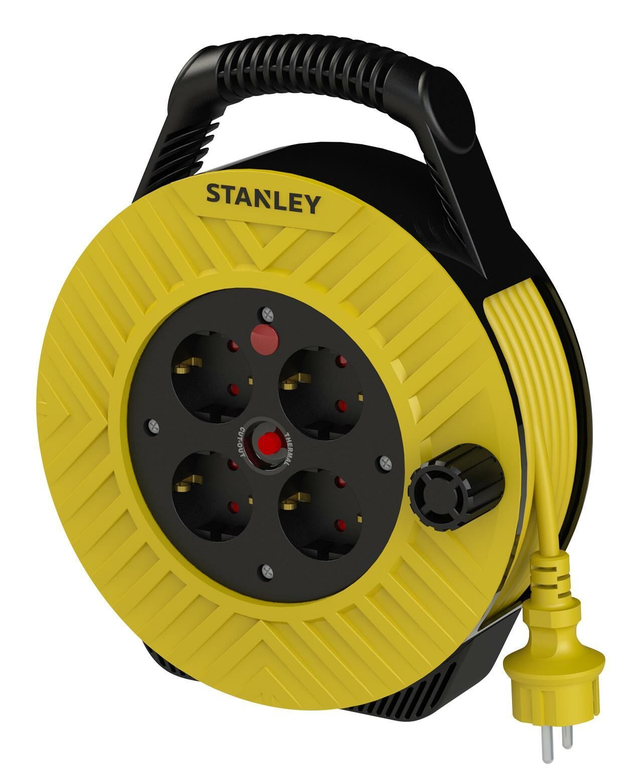 Stanley Ev Tipi Ip20 4 Soketli 10 Metre Makaralı Kablo SXECFK2PBOE