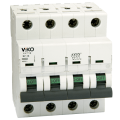 Viko 4X50 Amper 4 Fazlı C Tipi 4.5 kA Otomatik Sigorta 4VTB-4C50