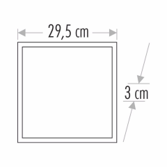 Cata ct-5280 Slim Led Panel 25W Beyaz Işık 6500k Kare 30x30