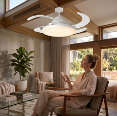 Cata CT-1156 Dolunay Fan Led Açılır Kapanır Hayalet Pervaneli 3 Mod Renkli