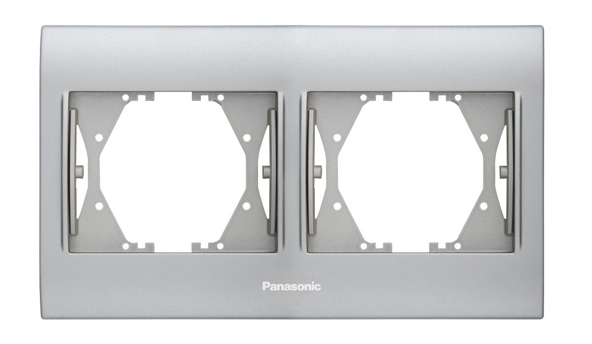 Panasonic Thea Blu Chrome Matt+Beyaz İkili Çerçeve - WBTF08025CM-TR