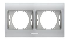 Panasonic Thea Blu Chrome Matt+Beyaz İkili Çerçeve - WBTF08025CM-TR