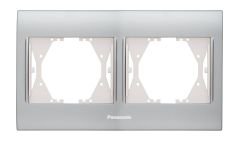 Panasonic Thea Blu Inox Matt+Dore İkili Çerçeve - WBTF08025IM-TR
