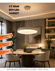 Cata CT-8640 Zen Led Dekoratif Sarkıt Armatür 3 Mod Işık