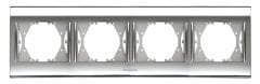 Panasonic Thea Blu Chrome+Beyaz Dörtlü Çerçeve - WBTF08045CH-TR