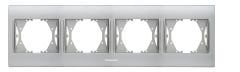 Panasonic Thea Blu Chrome Matt+Beyaz Dörtlü Çerçeve - WBTF08045CM-TR