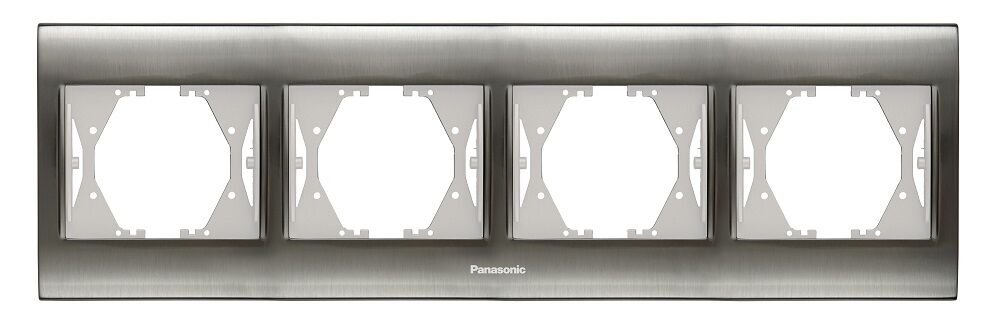 Panasonic Thea Blu Inox+Beyaz Dörtlü Çerçeve - WBTF08045IN-TR