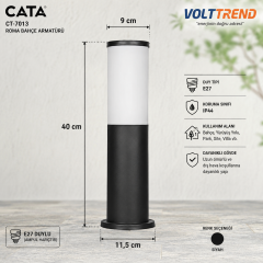 Cata CT-7013 Milan Bahçe Armatürü E-27 Duylu (40 Cm Uzunluk)