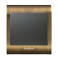 Viko Panasonic Thea Blu Tekli Anahtar Çerçeve Antique+Dore, Kapak Füme