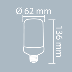 Noas 5w Alevli Led Ampul Amber Renk YL95-0506