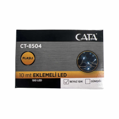 Cata Ct-8504 Animasyonlu Saçak 3 Mt 140 Ledli Günışığı+Beyaz 45X65 Cm ( Ip44 )