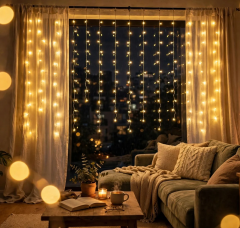 Cata Ct-8504 Animasyonlu Saçak 3 Mt 140 Ledli Günışığı+Beyaz 45X65 Cm ( Ip44 )