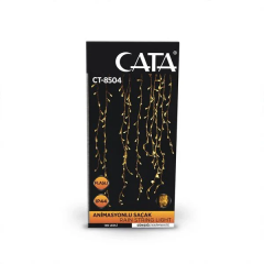 Cata Ct-8504 Animasyonlu Saçak 3 Mt 140 Ledli Günışığı+Beyaz 45X65 Cm ( Ip44 )