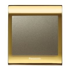 Viko Panasonic Thea Blu Tekli Anahtar Çerçeve Gold+Dore, Kapak Dore