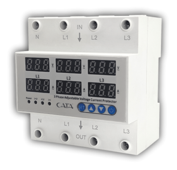 CATA CT-9199 Trifaze Akıllı Voltaj ve Akım Koruyucu Röle