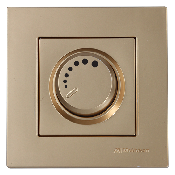 Mutlusan Rita Antik Altın Işıklı Dimmer 600W Çerçeveli
