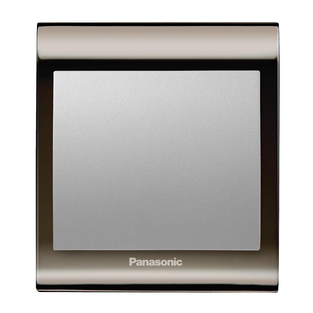 Viko Panasonic Thea Blu Tekli Anahtar Çerçeve Una+Füme, Kapak Metalik Beyaz
