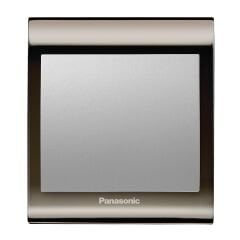Viko Panasonic Thea Blu Tekli Anahtar Çerçeve Una+Füme, Kapak Metalik Beyaz