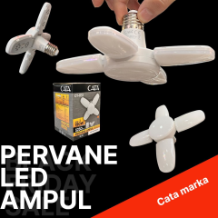 Cata 30 Watt 4 Kollu Pervane Led Ampul Beyaz CT-1151