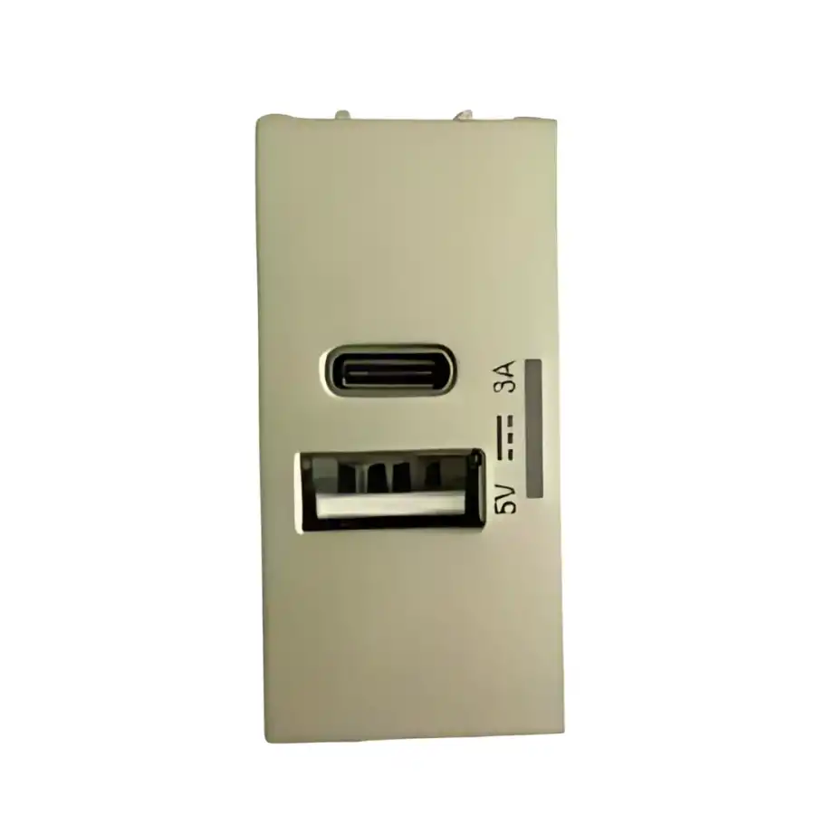 Viko Panasonic Thea Modüler Dore Usb Şarj Prizi Type A+C 5V 3A Mekanizma - WVTT12414DR-TR