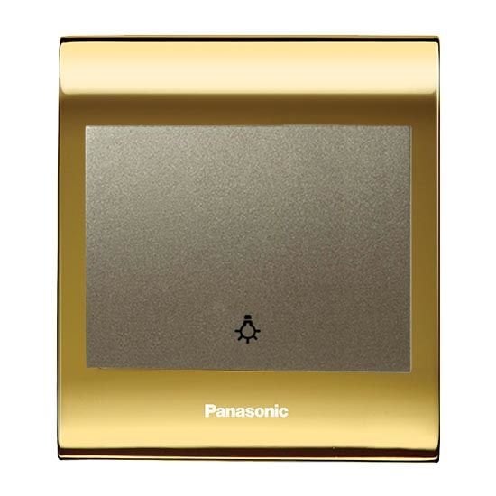 Viko Panasonic Thea Blu Light Anahtar, Çerçeve Gold+Dore, Kapak Dore