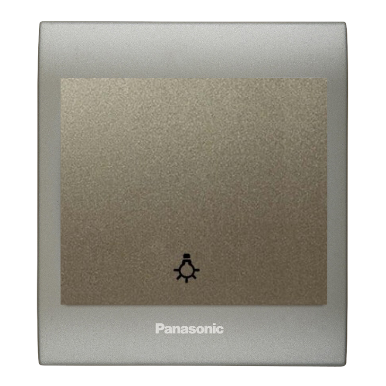 Viko Panasonic Thea Blu Light Anahtar, Çerçeve Inox Matt+Dore, Kapak Dore