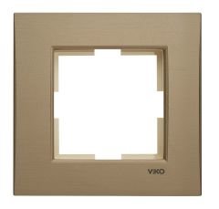 Viko Artline Novella Serisi BRONZ Renk Anahtar ve Priz Çeşitleri Tekli Çerçeve