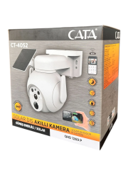 Cata 360 Derece Dönebilen Wi-Fi Akıllı Solar Dış Mekan IP Kamera CT-4052