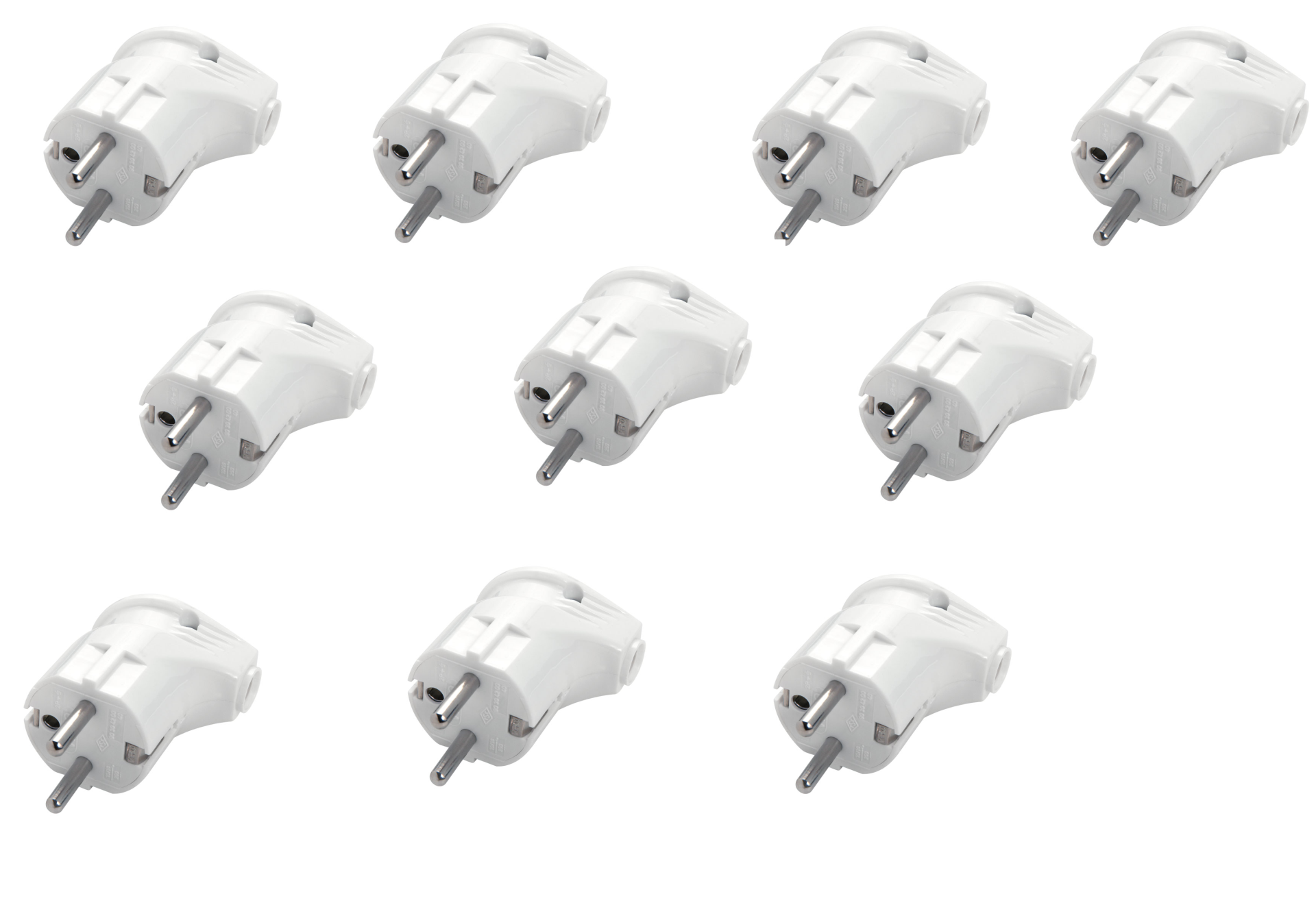 Viko 10 Adet Monoblok UPS Topraklı L Erkek Fiş 90304240-10