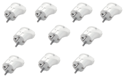 Viko 10 Adet Monoblok UPS Topraklı L Erkek Fiş 90304240-10