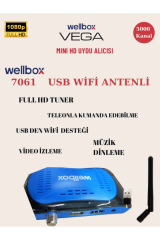 Wellbox Vega Wifi Anten Dahil Çanaklı Çanaksız 2024 Model Full Hd Uydu Alıcı Free Ip Tiktok Youtube