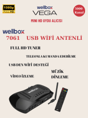 Wellbox Vega Wifi Anten Dahil Çanaklı Çanaksız 2024 Model Full Hd Uydu Alıcı Free Ip Tiktok Youtube