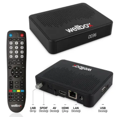 Wellbox Uydu Alıcı Mini Full Hd Iptv Dahili Wıfı Youtube Ethernet Atom Plus-Hd